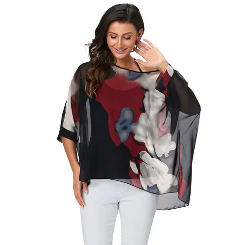 BHflutter 4XL 5XL 6XL Plus Size Women Blouse 2022 Sexy Off Shoulder Leopard Print Summer Tops Tees Casual Chiffon Blouses Shirts