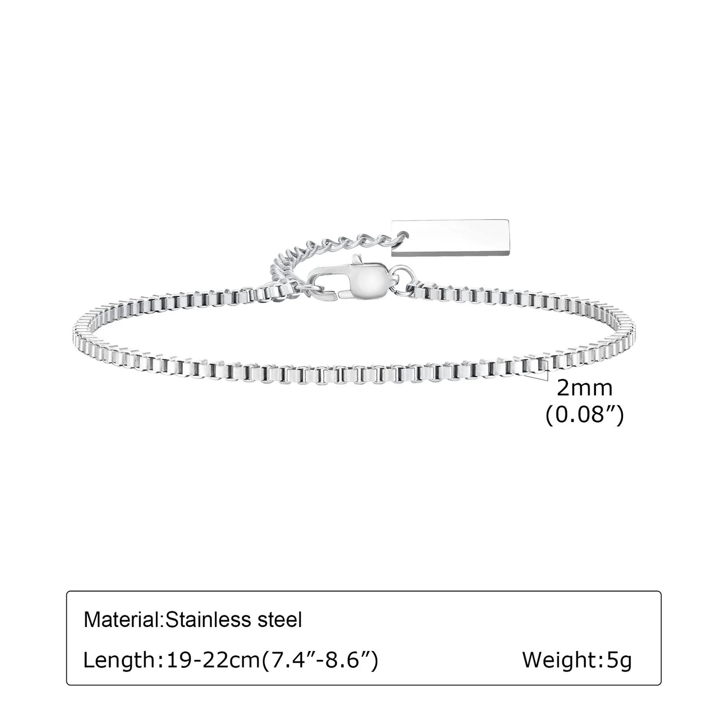 1/2/3pcs Chain Bracelet for Men Women,Stainless Steel Twisted Rope Cuban Chain Wristband,Hip Hop Minimalist Jewelry Gift