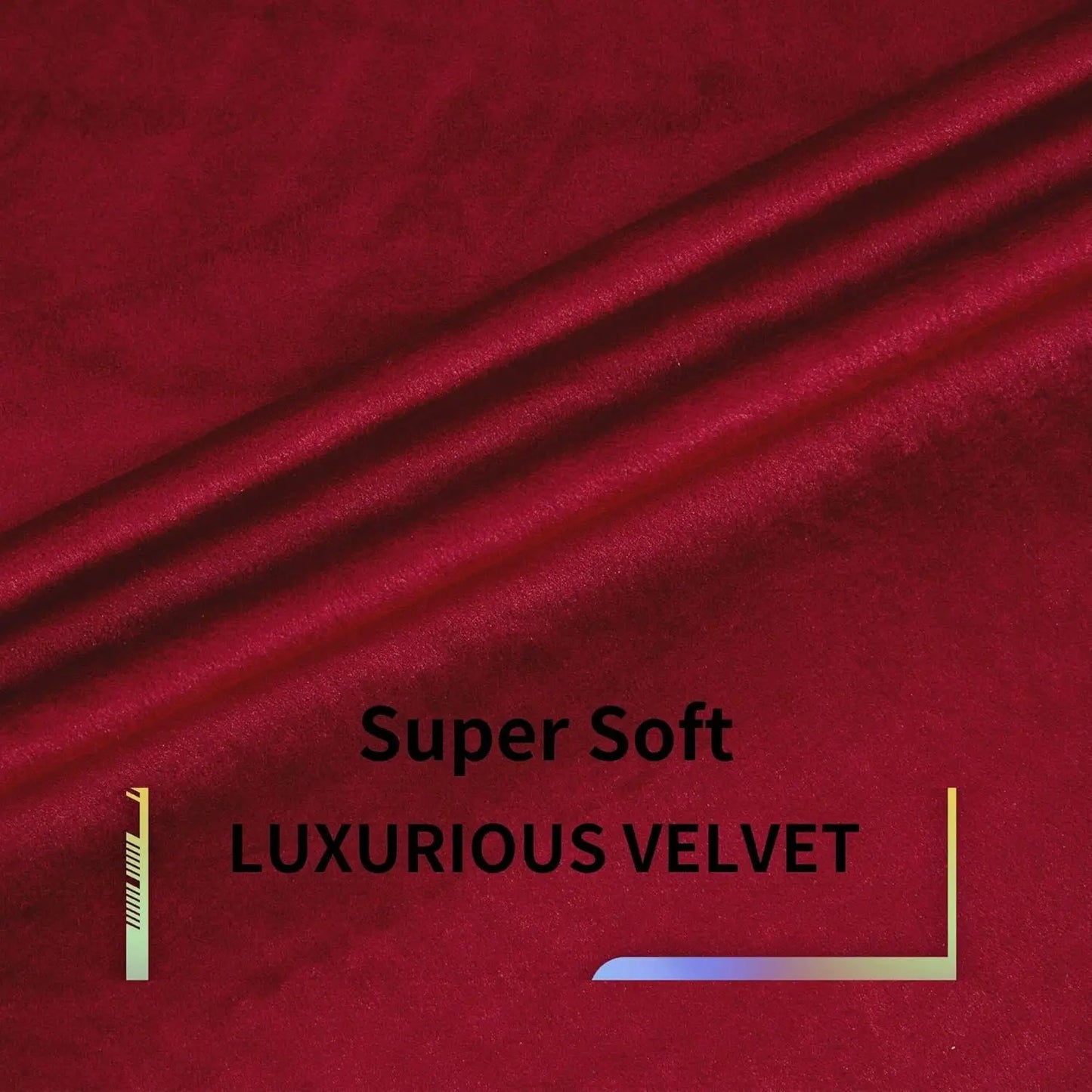 1pc Burgundy Red Velvet Curtains 84 inches Long Luxury Room Darkening.