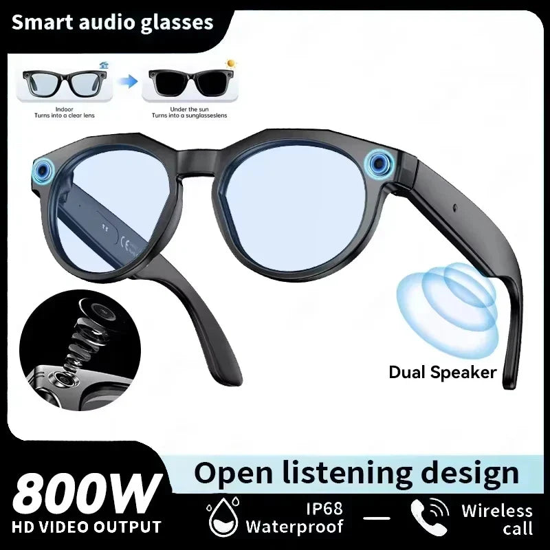 8K HD AI Smart Glasses, Chat GPT 800MP Camera, Bluetooth, Call AI Translation ,Voice Assistant Control ,Sunglasses Women Men 2026.