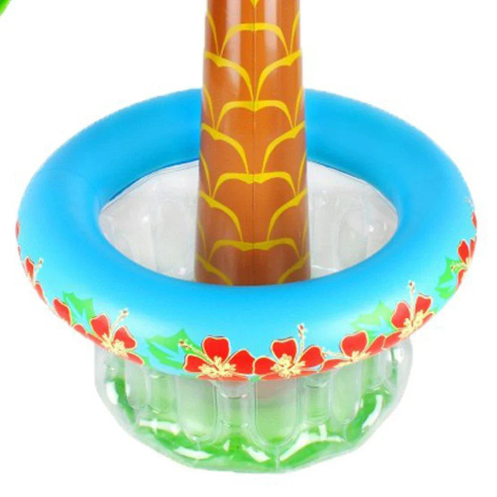 Inflatable Palm Tree Ice Bucket Bear Cooler Drink Holder Hawaiian Birthday Decoration Summer Beach Pool Party Supplies Balloon