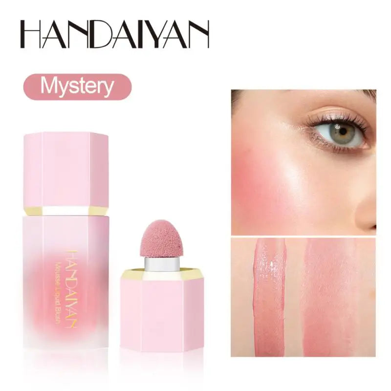 Matte Velet Liquid Blush Moisturizing Lip Gloss Cheek Blusher Durable Natural Tint Face Rouge Cream Blush Stick Beauty Cosmetics
