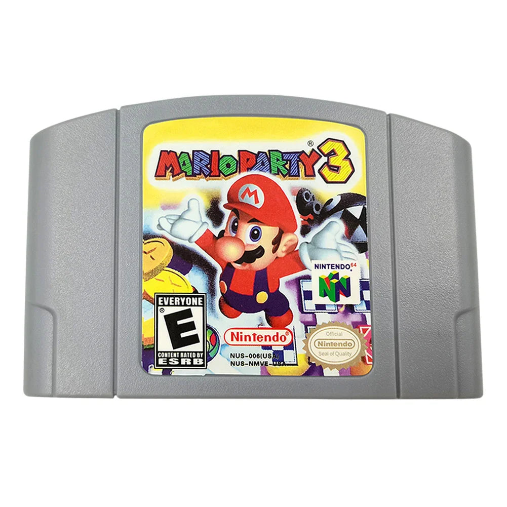 64 Bit Video Game Console US Version Toys Game Collection Cartridge N64 Series Kart Party Super Smash Bros Bad Fur Day