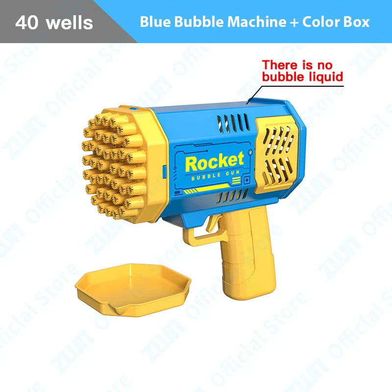 Children Handheld Bubble Gun Toy for Kids Gifts Astronaut Fully Automatic Bubble Machine Bubbles Gun Outdoor Wedding Party Toys