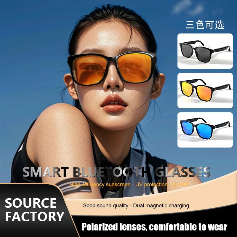 GS08 Upgrade Smart Glasses With Camera, Video Recording, AI Photo Recognition, Bluetooth Call Translation, Voice Assistant Glasses.