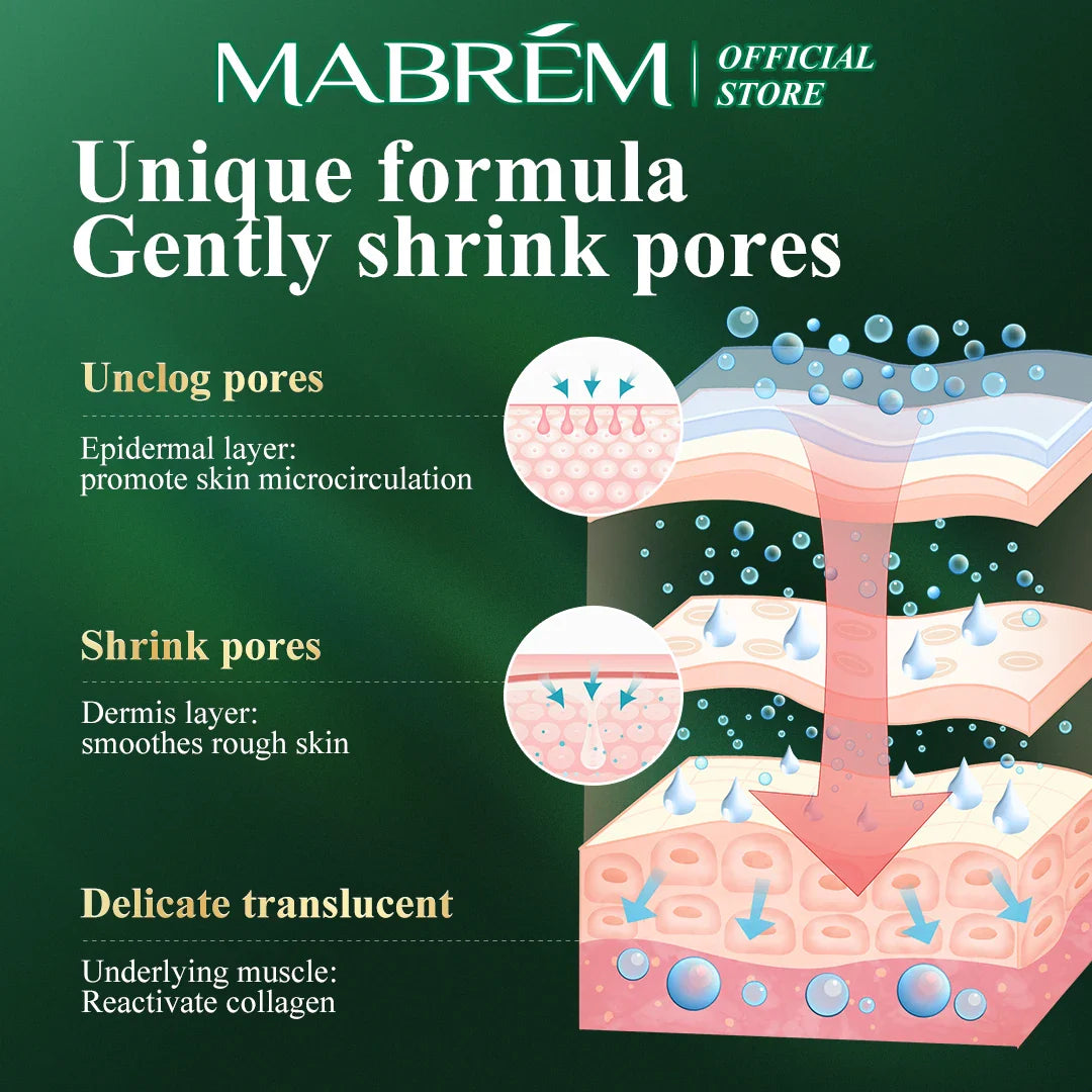 MABREM Pomegranate Fine Pores Face Serum Whitening Plant Skin Care Anti Aging Anti Wrinkle Cream Reduce Acne Marks Care 10ml