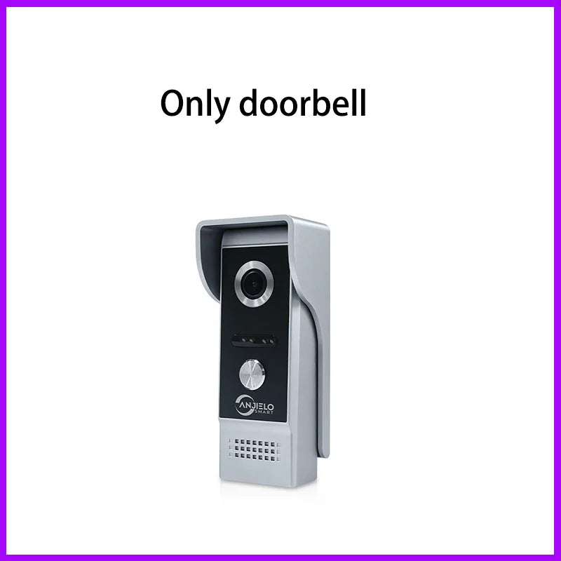 ANJIELO Tuya Smart Video Intercom System  IPS Monitor IP65 Waterproof Doorbell Two-Way Audio Motion Detection Digital Photo