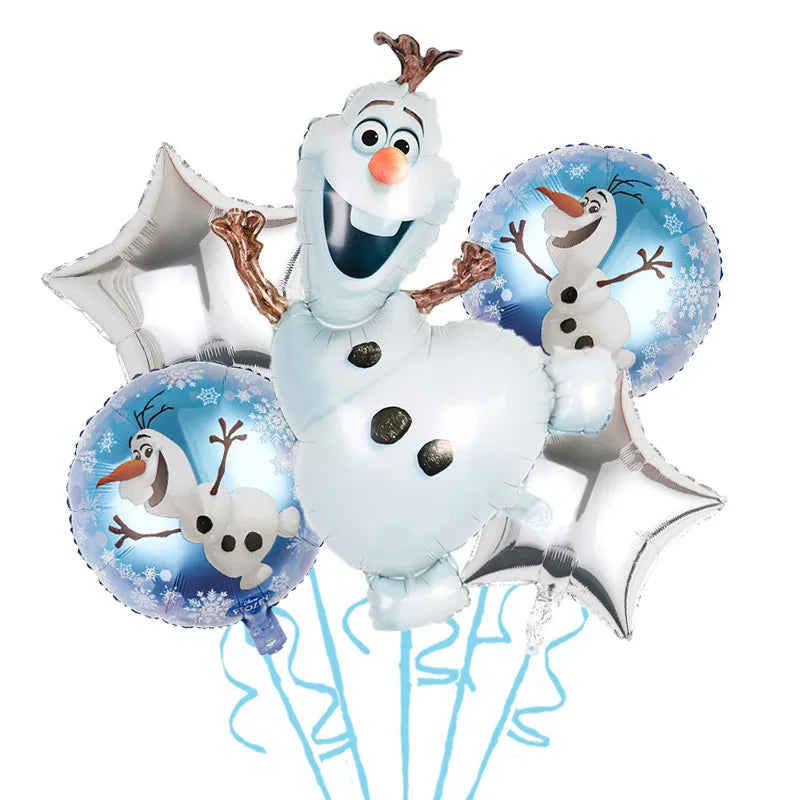 Frozen Anna Elsa Princess Birthday Party Decorations Balloon Disposable Tableware Party Supplies