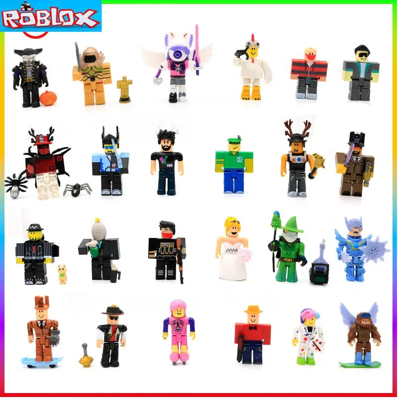 Roblox 24 Collectible Doll Series Virtual World Version 1-6 Building Blocks with Accessories Birthday Gift for Girls Kids Boys