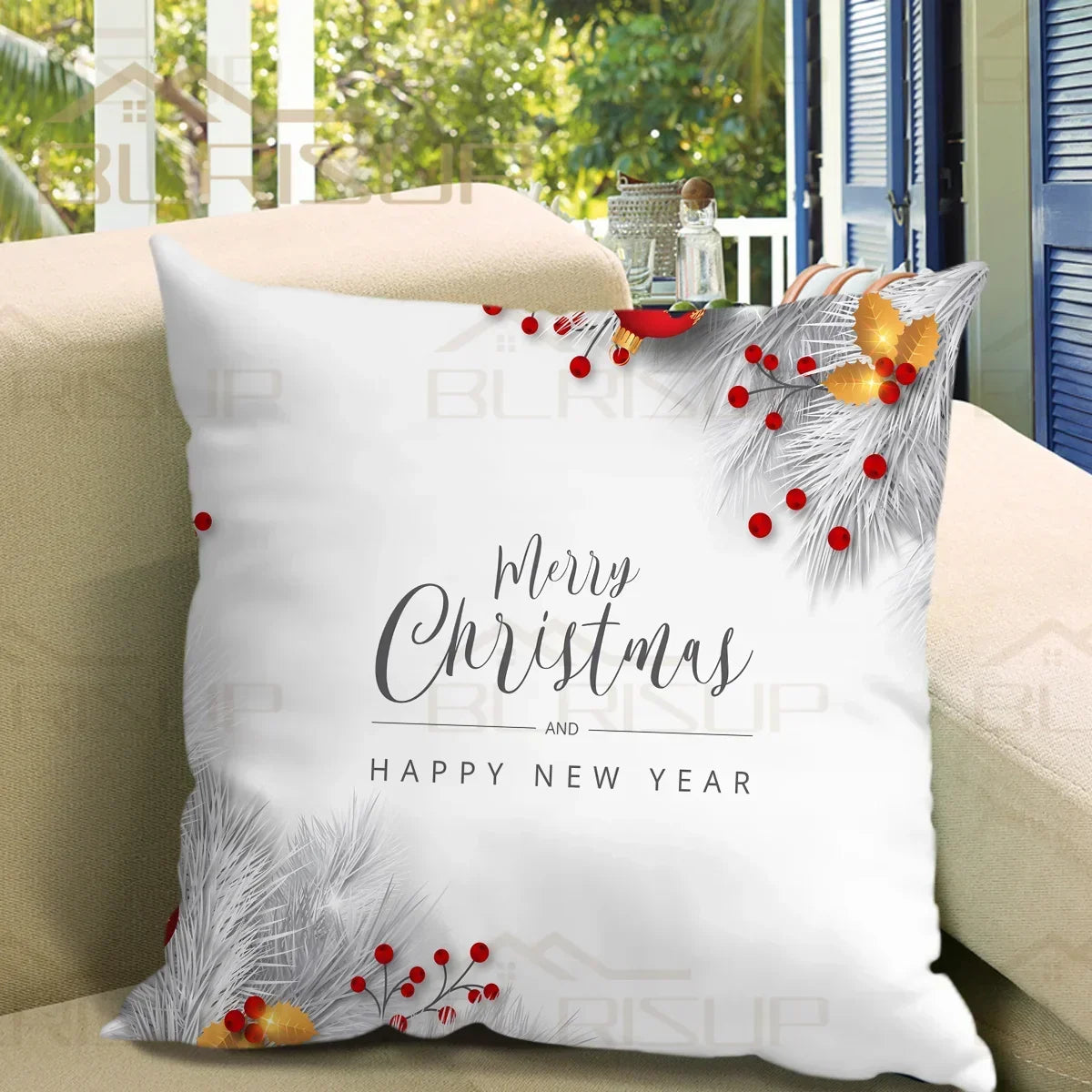 Bedroom Living Room Home Decor Merry Christmas Cushion Cover Pillowcase Christmas Ornament Home New Year Gifts