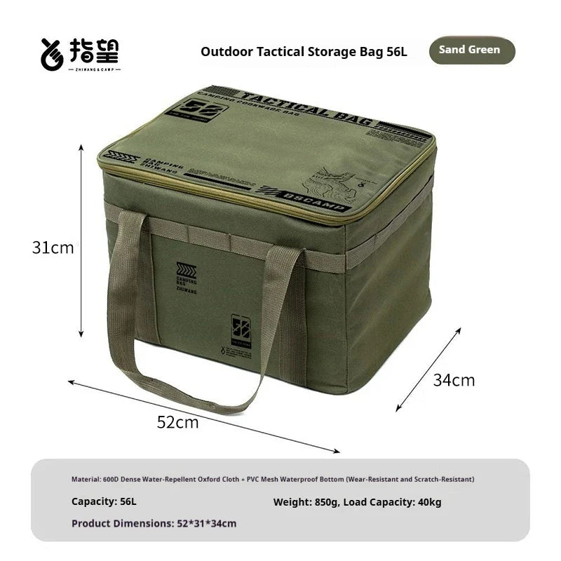 30l/42l/56l Insulated Waterproof Tactical Camping Bag Foldable Outdoor