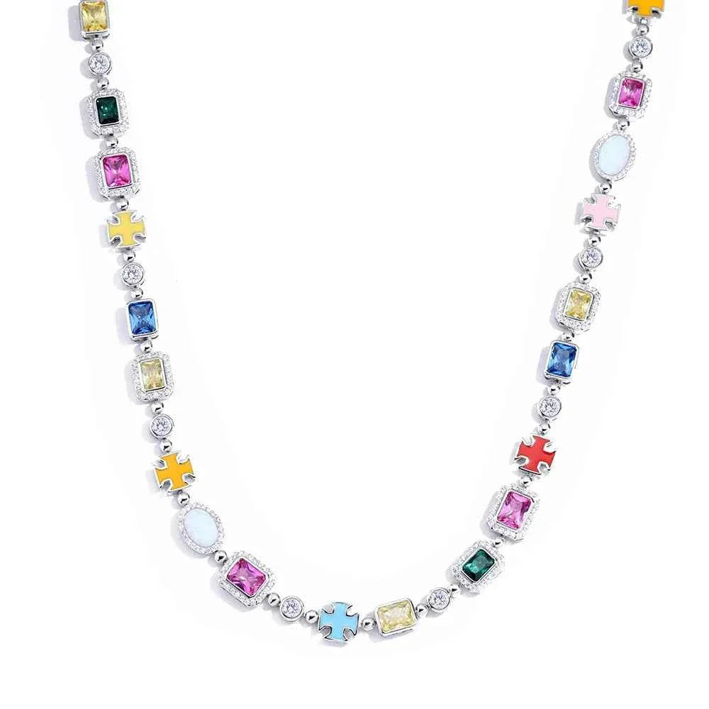 Colorful Gemstone Necklace (Unisex)