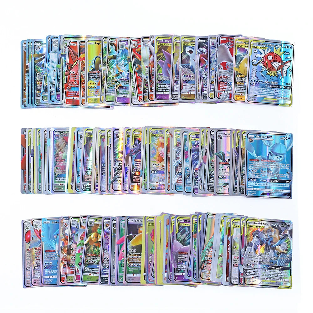 20Pcs English Pokemon Cards GX Tag Team Vmax EX Mega Shining Game Battle Carte Trading Collection Cards Toys Children Gift