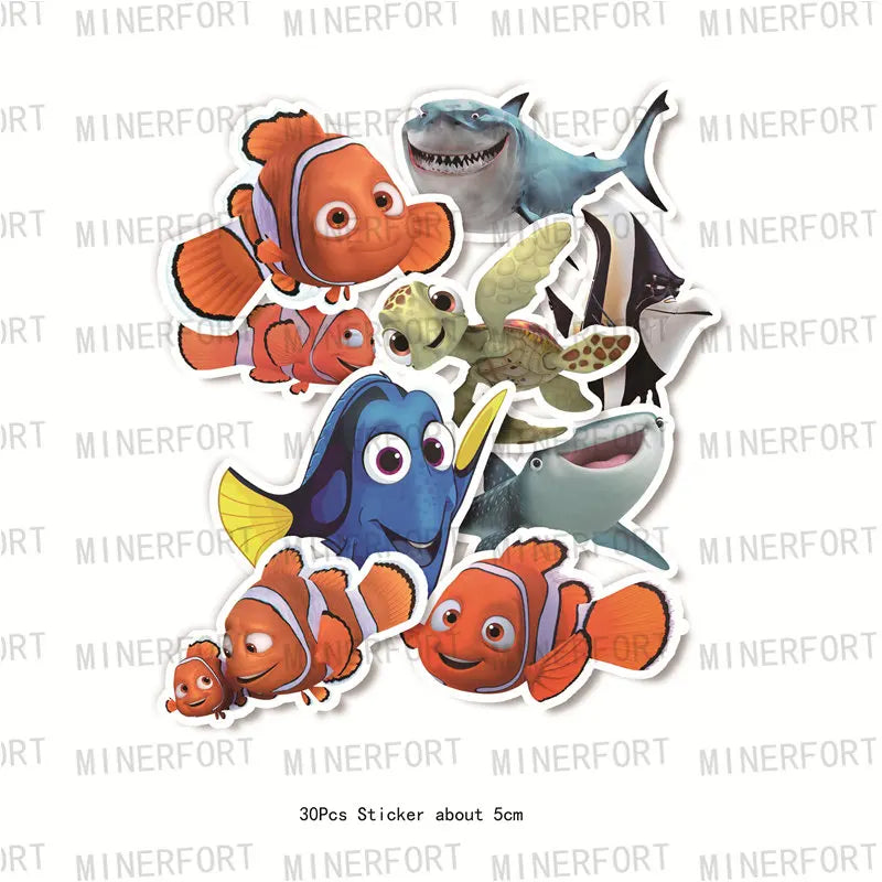 Finding Nemo Themed Party Supplies Cake Topper Balloons Stickers
