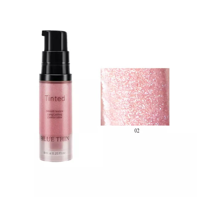 NEW Face Body Luminizer Shimmer Face Liquid Foundation Makeup Lip Brighten Eye Contour Liquid Shine Cosmetic TSLM1