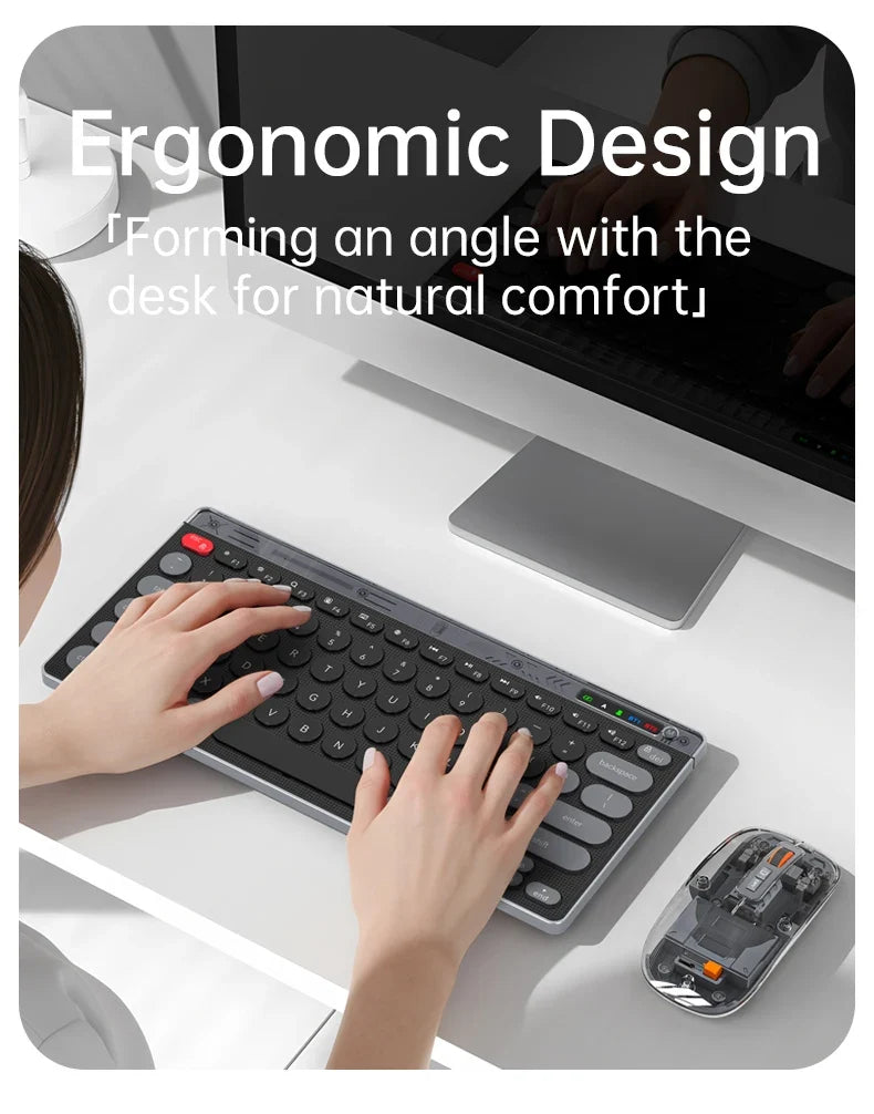 Bluetooth Wireless Keyboard Mouse Set Laptop Silent Button Charging Portable Mini Wireless Keyboard Office Typing
