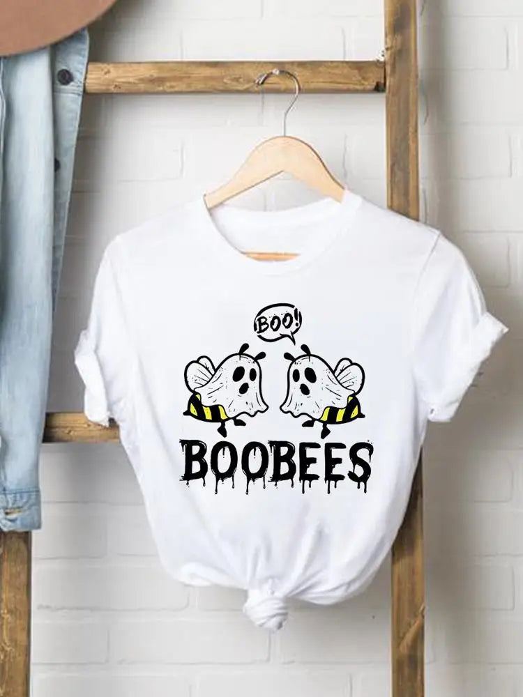 Bee Trend Style Cute Tees Clothes Halloween Thanksgiving Fall Autumn Style T Ladies Clothing Women Graphic Print T-shirts
