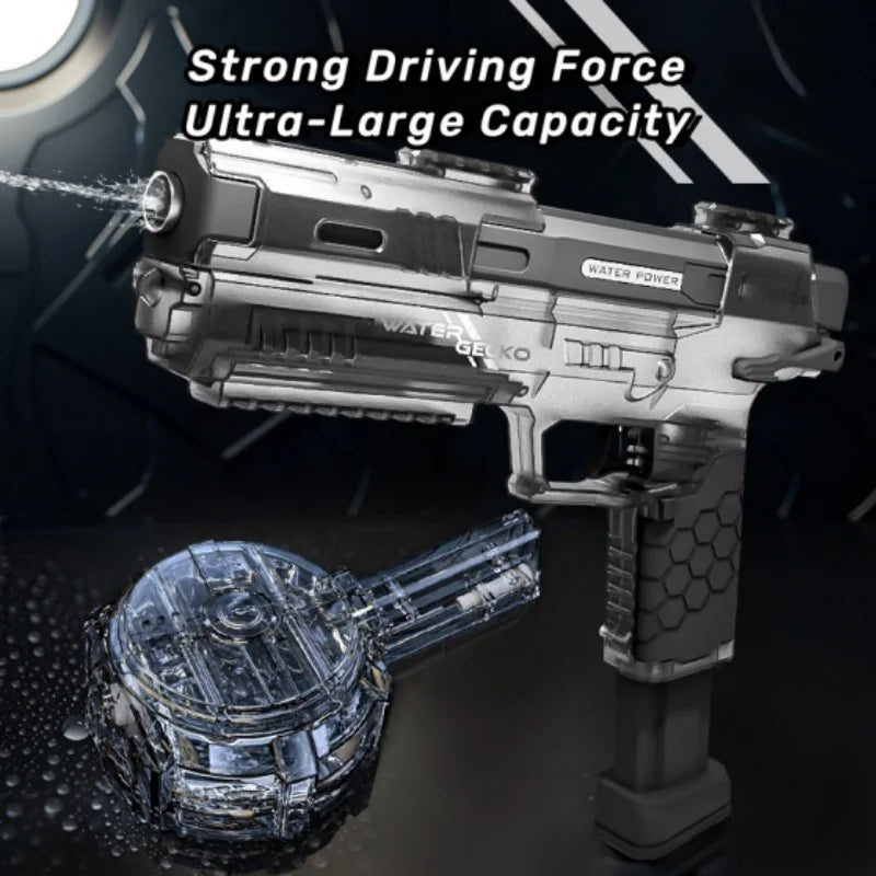 Soaker Blasters Gun For Kids Electric Water Guns Waterproof High Capacity With Drum Toy Water Squirt Summer Outdoor Toy