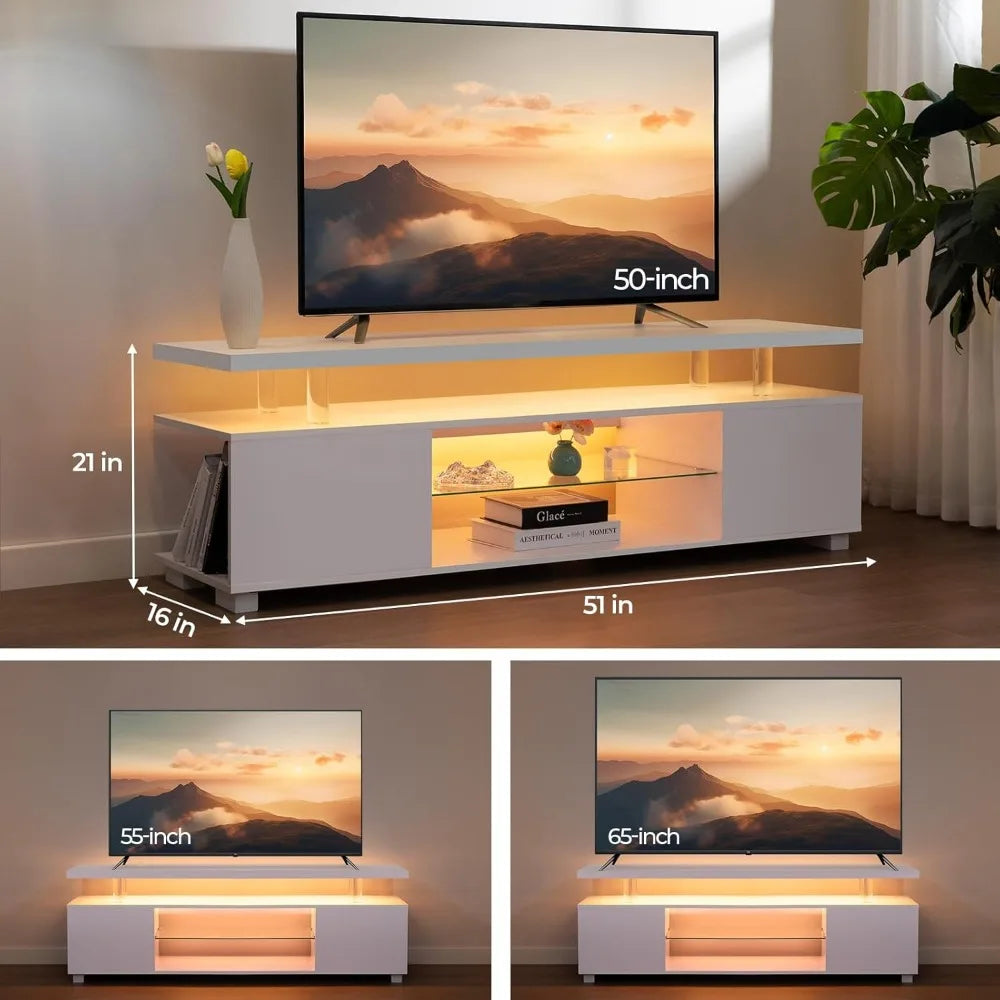 TV Stands for Living Room LED with Storage for 65/70/75 inch TVs.