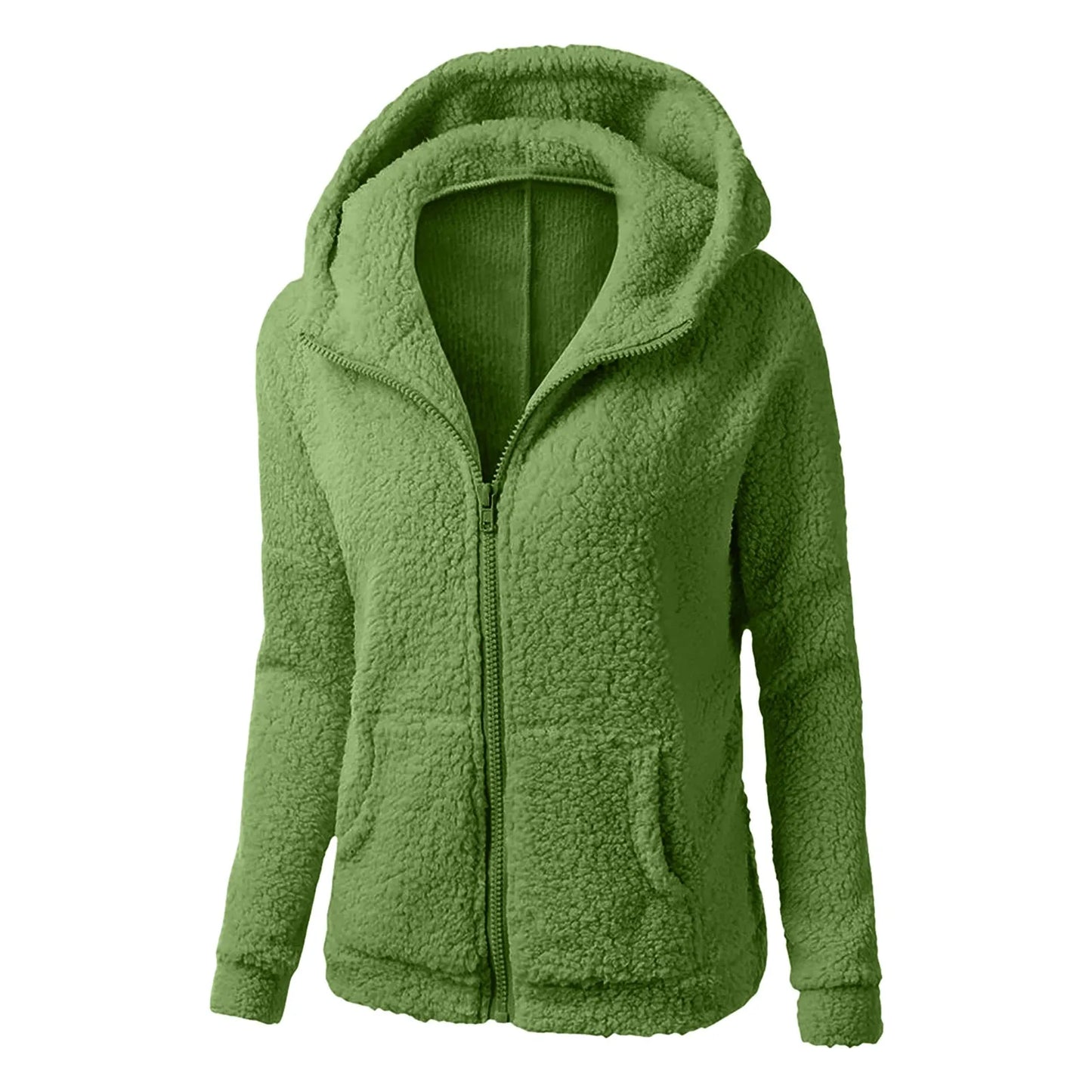 Plush Jacket Women Zip Up Hoodies Lightweight Fleece Lined Fall Winter Coats Comfy Warm Jackets Trendy Rain Jacket Coats