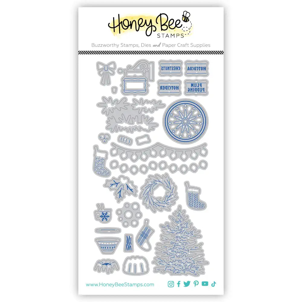 2023 Winter Christmas Wishes New Metal Cutting Dies Clear Stamps Stencil For Scrapbook Diary Cut Template DIY Make Card Album