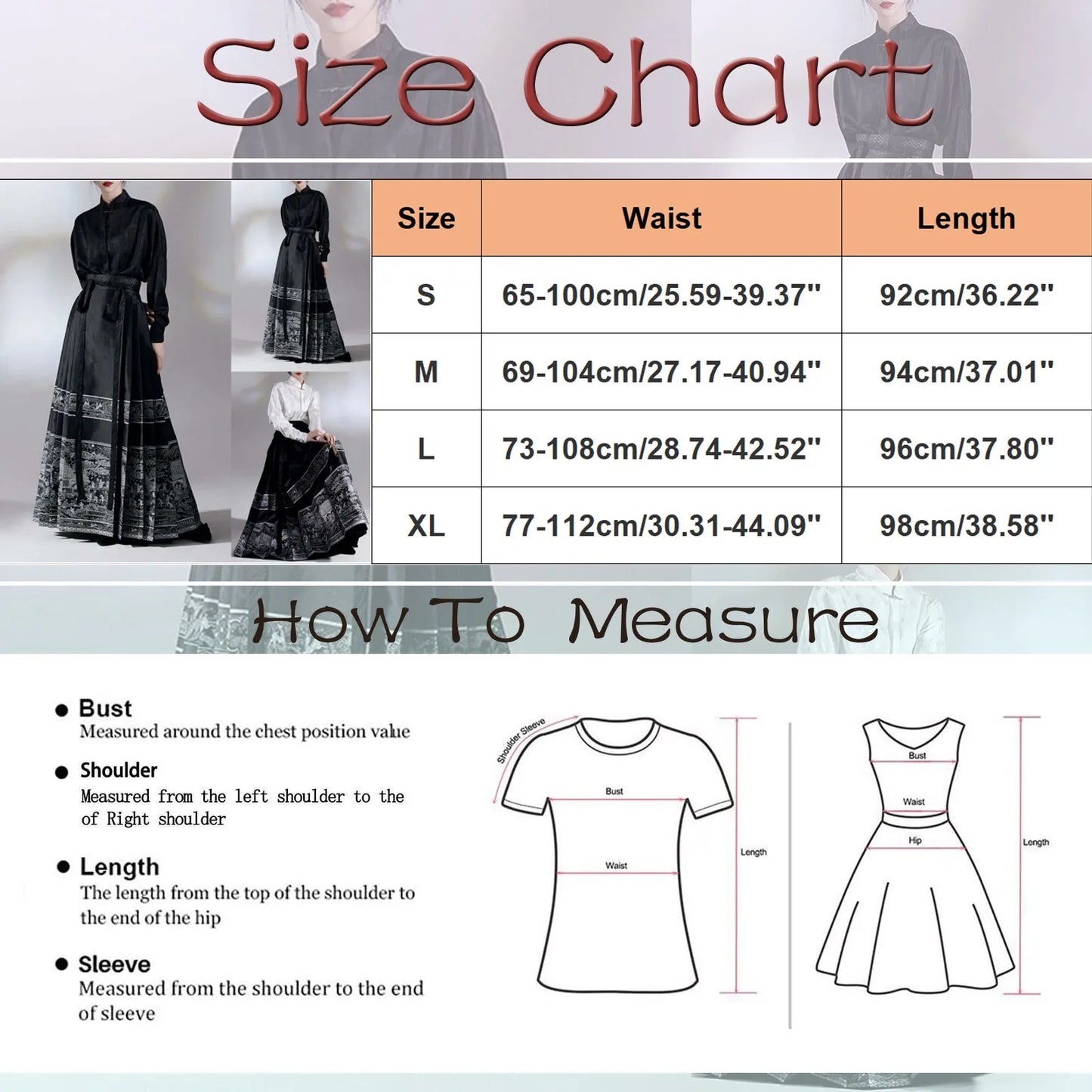 Women'S New Chinese Style Chinese Style Song Dynasty Hanfu Horse Face Skirt Satin High Waisted Slim Pleated Skirt Half Skirt 스커트
