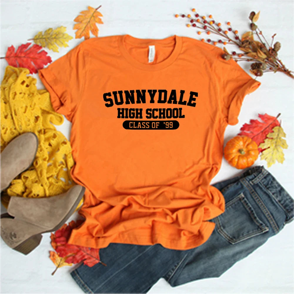 Sunnydale High School Class of '99 T Shirt Buffy The Vampire Slayer Shirt Aesthetic Sunnydale Tee Unisex Short Sleeve Tops