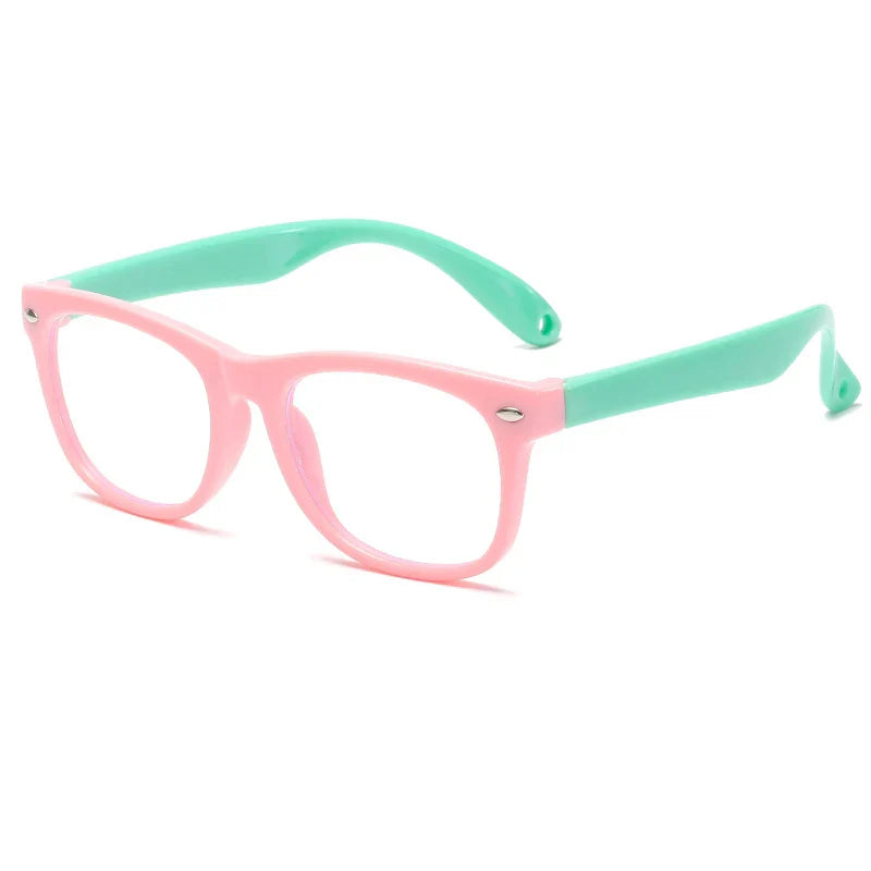 Zilead Kids Computer Glasses Blue Light Blocking Filter Gaming Goggles Silicone Frame Eyeglasses Child Anti-Blue Ray Eyewear