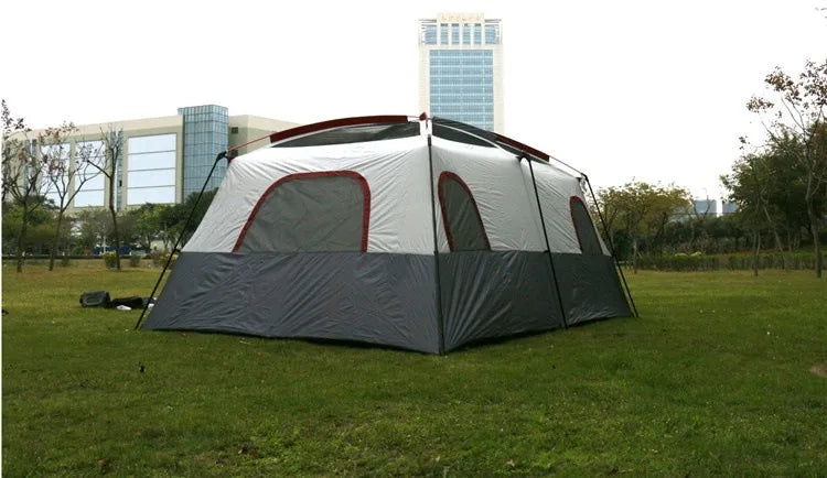 Wholesale Large Canvas Glamping Cabin Tents Outdoor Inflatable Camping For Family Two Bedrooms Air Tourist Touristic FeaturesFor