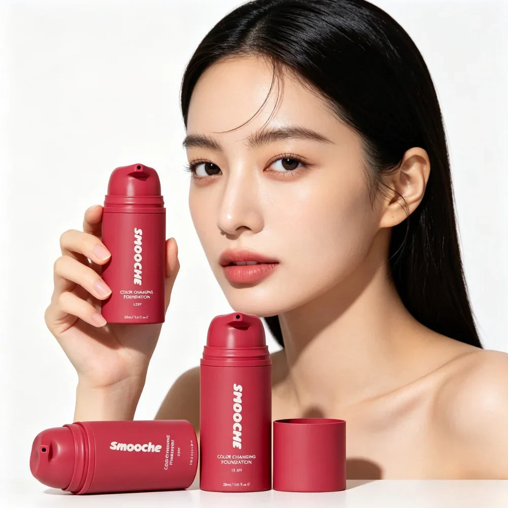Hydrating Color Changing Foundation Liquid Automatically Adapts Skin Color Conceals Defects And Creates Refined Daily Makeup