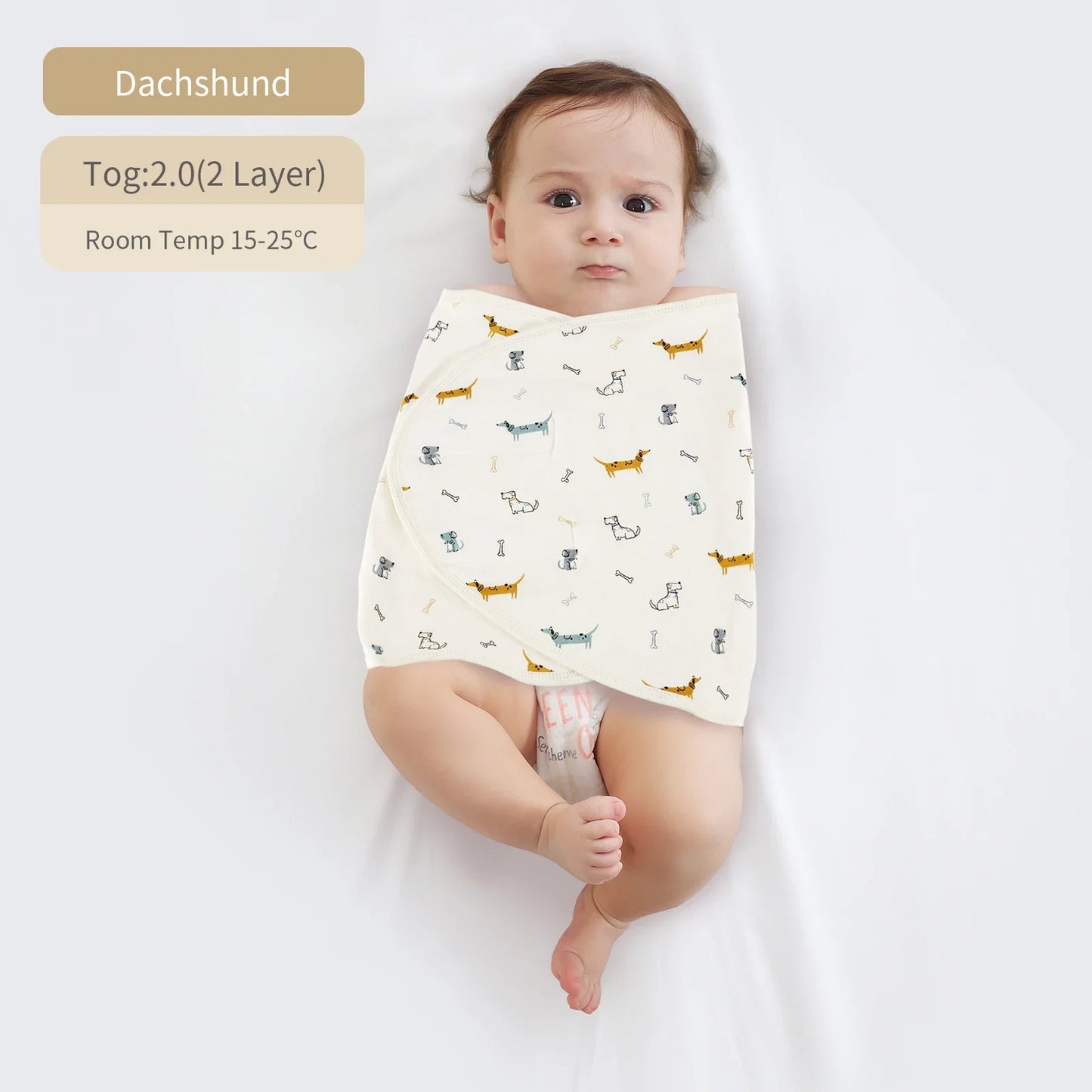 Bilayer Baby Wrap Blanket Newborn Baby Swaddle Tie Anti Startle Jump