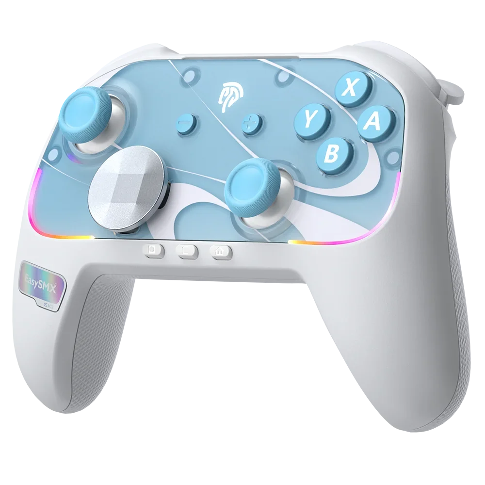 EasySMX S10 Wireless Gamepad TMR Joystick RGB Controller Compatible with Switch 1/2/PC/Phone/TV/Steam, Wake Up, For Pokemon