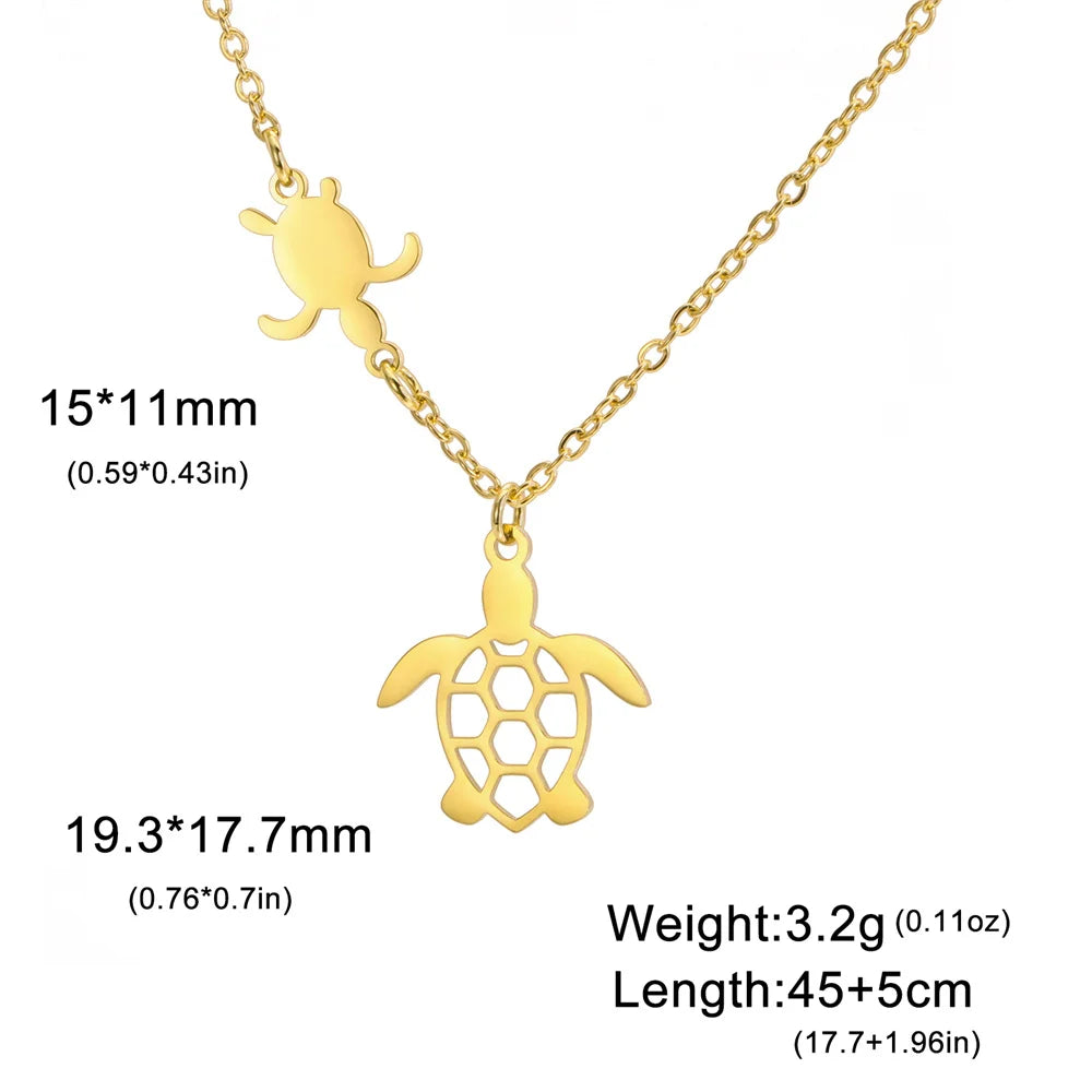 EtherealBe Sea Turtle Pendant Necklace for Women