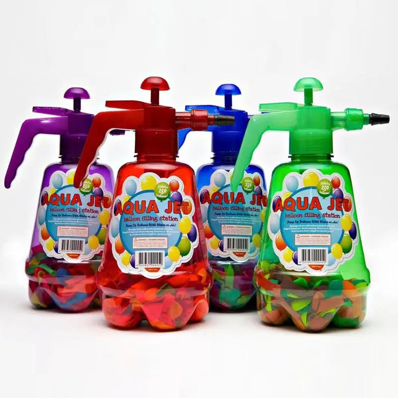New Air Balloon Pumping Station Hand Balloon Filler Inflator With 500 Water Balloons For Kids Outdoor Water Fun Summer Toys