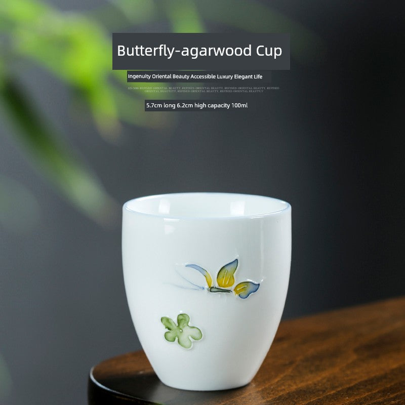 Antique Home Liquor Butterfly Shot Glass Set