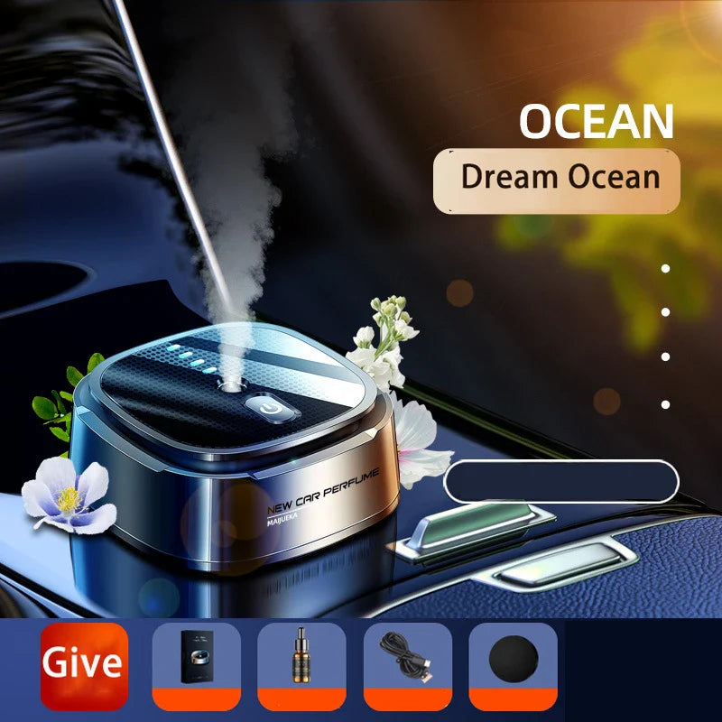 Car Aroma Diffuser Electric Spray Car Perfume Auto Air Freshener Flavoring Purifying Deodorant Car Aromatherapy