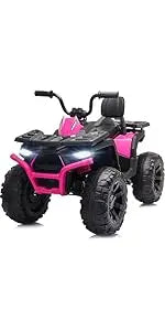 12V Car, Electric Kids Bumper Car for Toddlers 1.5-5 w/Remote Control, 3 Speeds - Purple