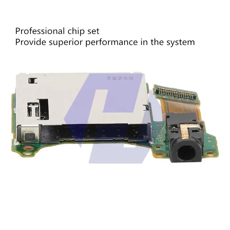 Universal for Switch V1 V2 Console Gamepad Game Host Card Slot Board Game Cartridge Reader Slot with Earphone Headset Port
