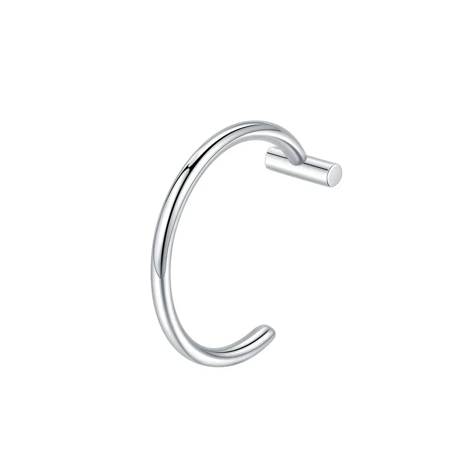 1PC Stainless Steel Fake Nose Ring Hoop Septum Rings Non-Pierced C