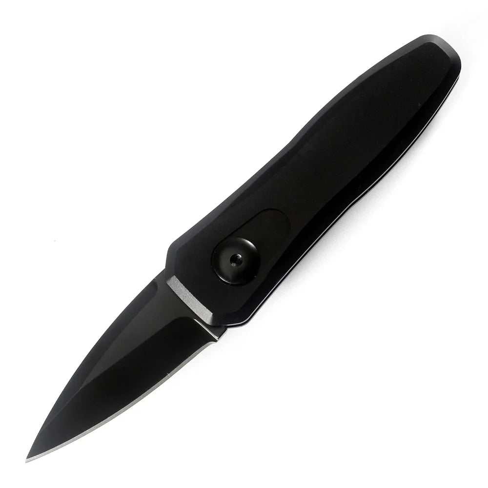 7500 folding pocket knife 1.9 inch black 8CR13 blade, aluminum handle camping hunting fishing outdoor tool EDC