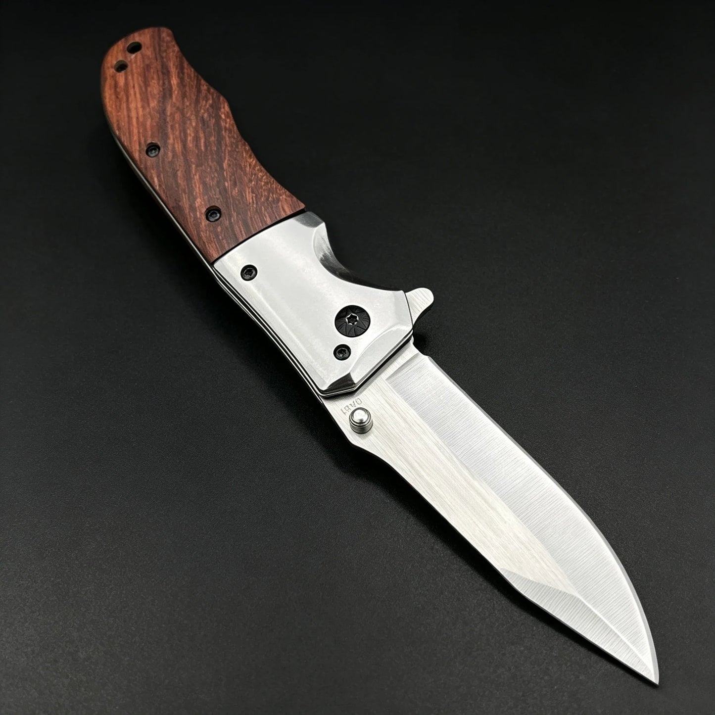 TOP Quality Folding Pocket Knife 420 Steel+walnut Wood Handle 5Cr13Mov Blade Portable Outdoor EDC Utility Knife
