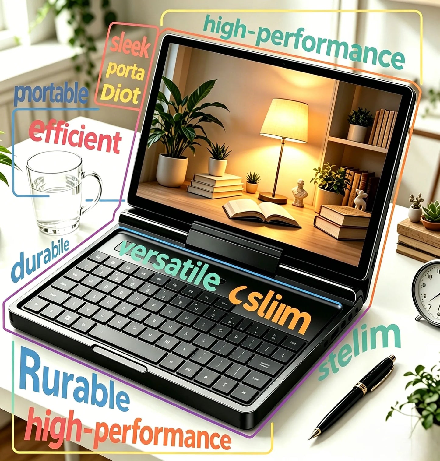 2026 GPD Pocket 3 8 Inch Modular Handheld Mini Laptop Intel Gold 7505 16GB 512GB SSD Full Function Windows 11