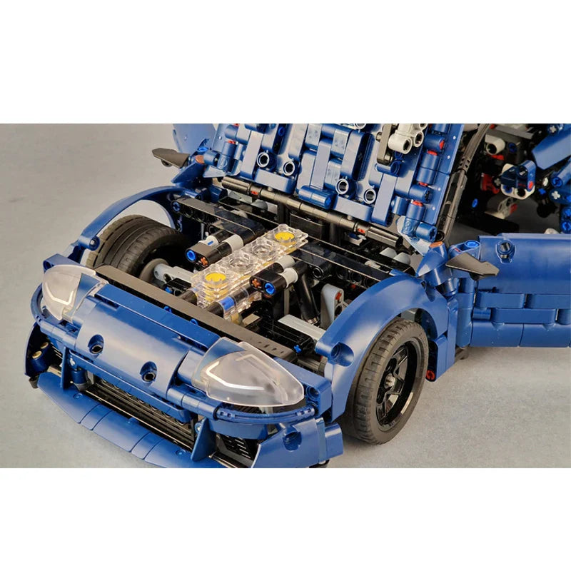 MOC Supra MK4 Super Sports Car Model Building Blocks DIY Technical Vehicle Assemble Bricks Children Toy Christmas Gift 42154-B