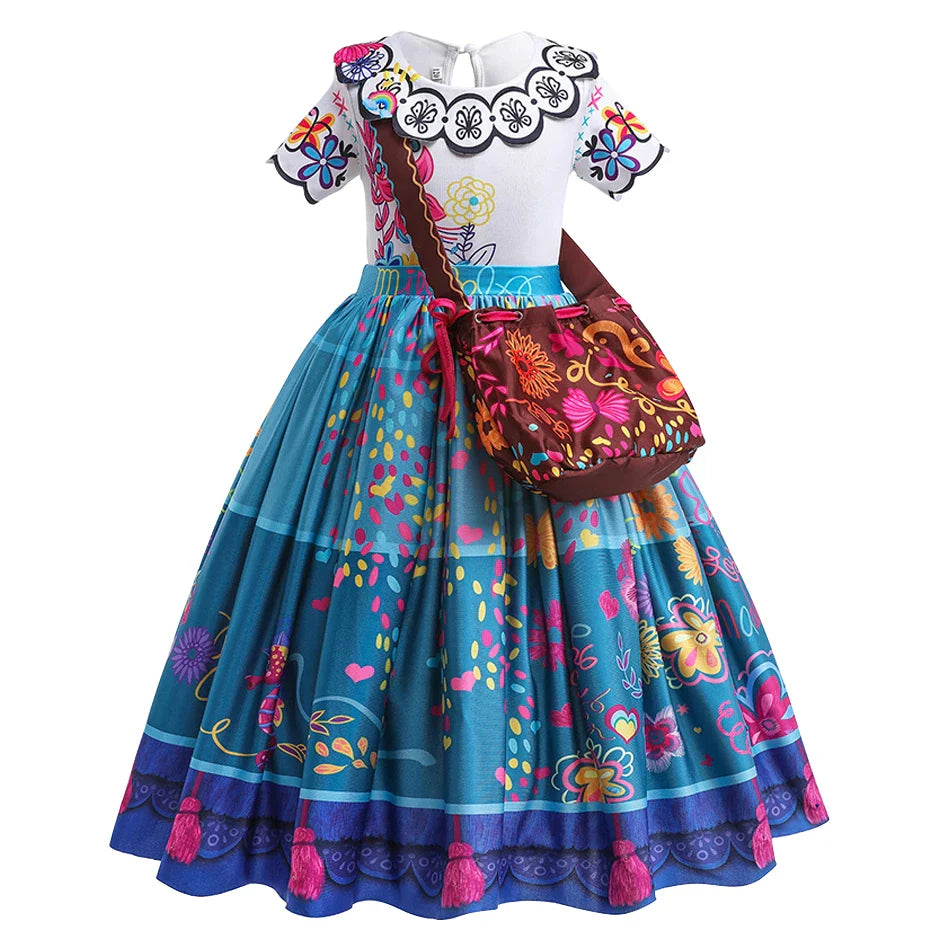 Kids Princess Dress Little Girls Rapunzel Elsa Bell Clothes Children Christmas Halloween Dress Up Carnival Kids Cosplay Dresses