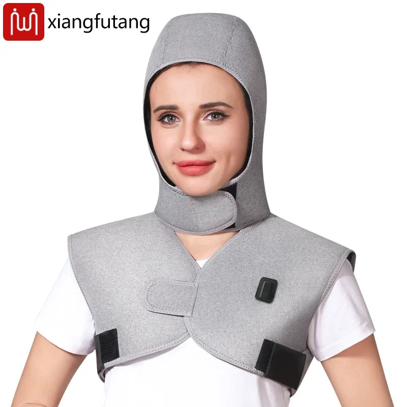 Red Light Electric Heating Hooded Vest Support Thermal Waterproof Adjustabe Massage Warmer Brace Warm Jacket Back Massage