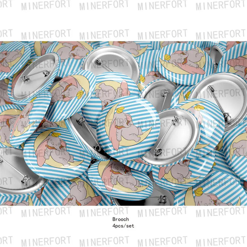 Dumbo Theme Birthday Party Decoration Supplies Tableware Paper Cups Plates Napkins Tablecloth Party Supplies
