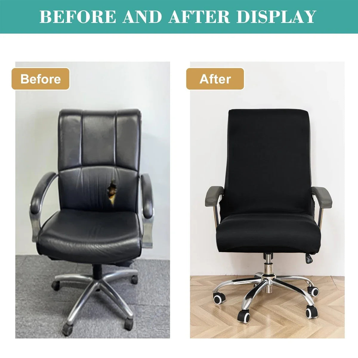 Stretch Spandex Office  Chair Covers Anti-dirty Computer Seat Chair Cover Removable Slipcovers