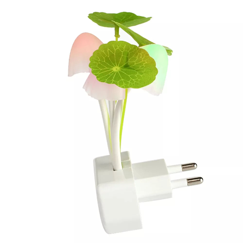 20V 3 LED Wall Light-control Sensor Night Light Induction Dream Fung  Mushroom Lamp Home Bedroom Decoration EU & US Plug