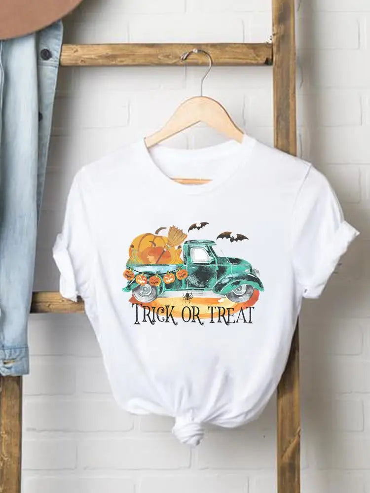 Bee Trend Style Cute Tees Clothes Halloween Thanksgiving Fall Autumn Style T Ladies Clothing Women Graphic Print T-shirts