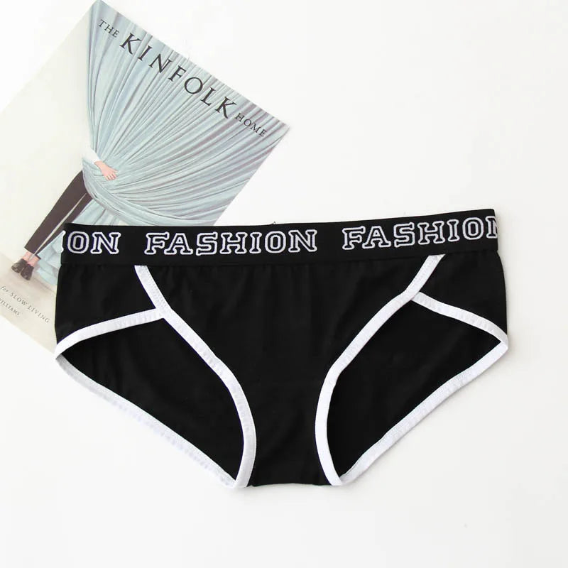 Sports Fitness Cotton Boxer Pants Elasticity Belt Women's Underpants Breathable Antibacterial Knickers Loose Hip-Wrapped Briefs